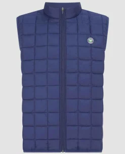Wimbledon Sport*Mens Quilted Gilet - Navy