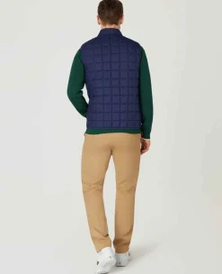 Wimbledon Sport*Mens Quilted Gilet - Navy