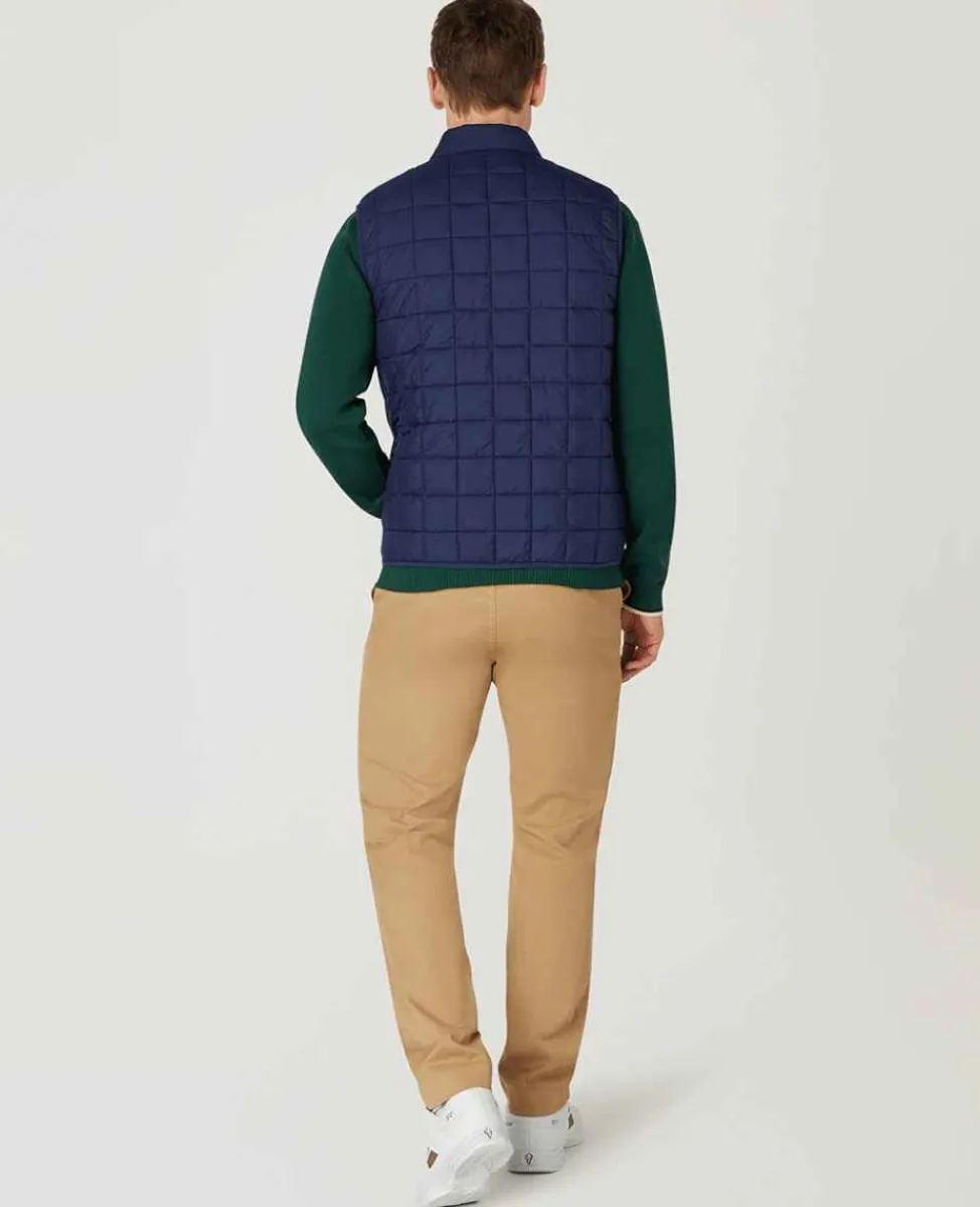 Wimbledon Sport*Mens Quilted Gilet - Navy
