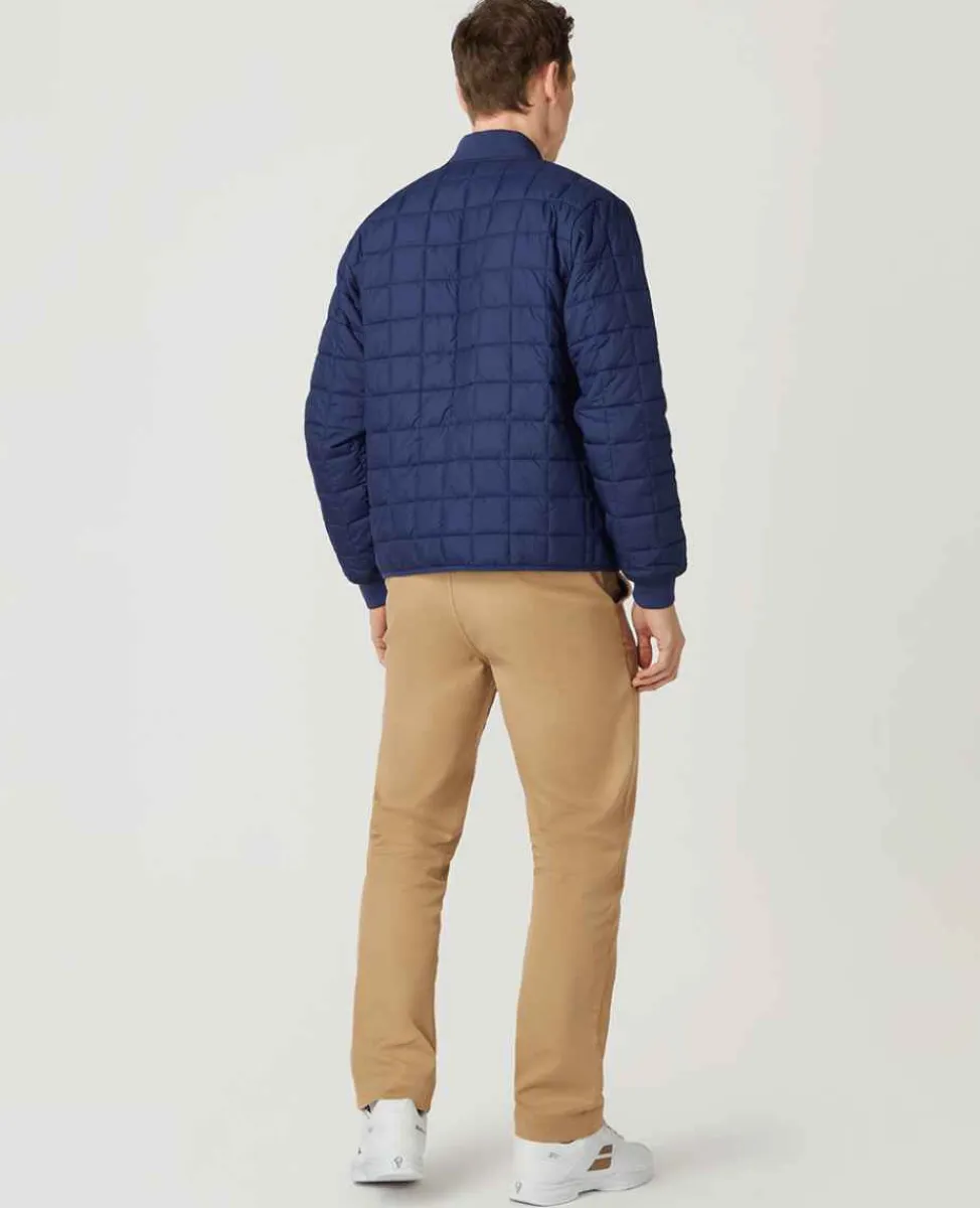 Wimbledon Sport*Mens Quilted Jacket - Navy