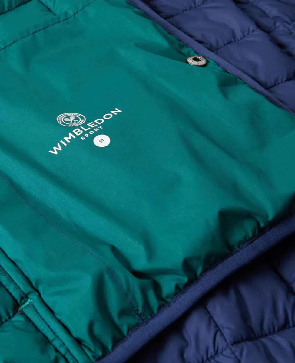 Wimbledon Sport*Mens Quilted Jacket - Navy