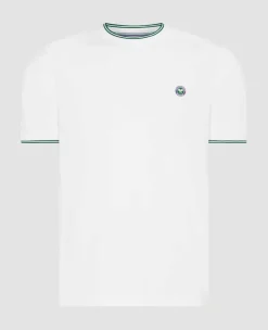 Wimbledon Sport*Mens Square Performance T-Shirt - White