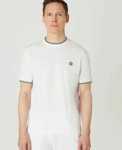Wimbledon Sport*Mens Square Performance T-Shirt - White