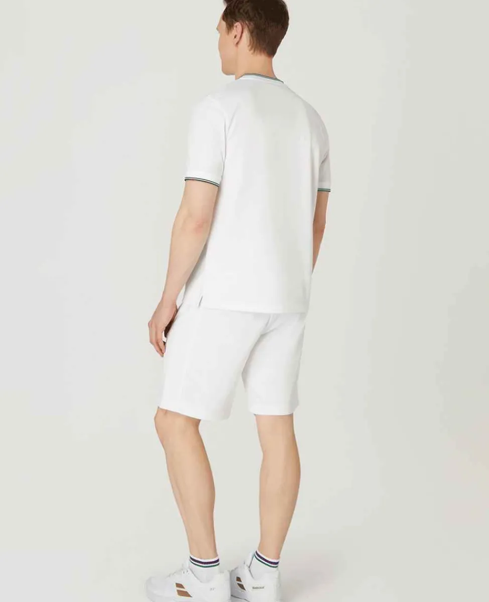 Wimbledon Sport*Mens Square Performance T-Shirt - White