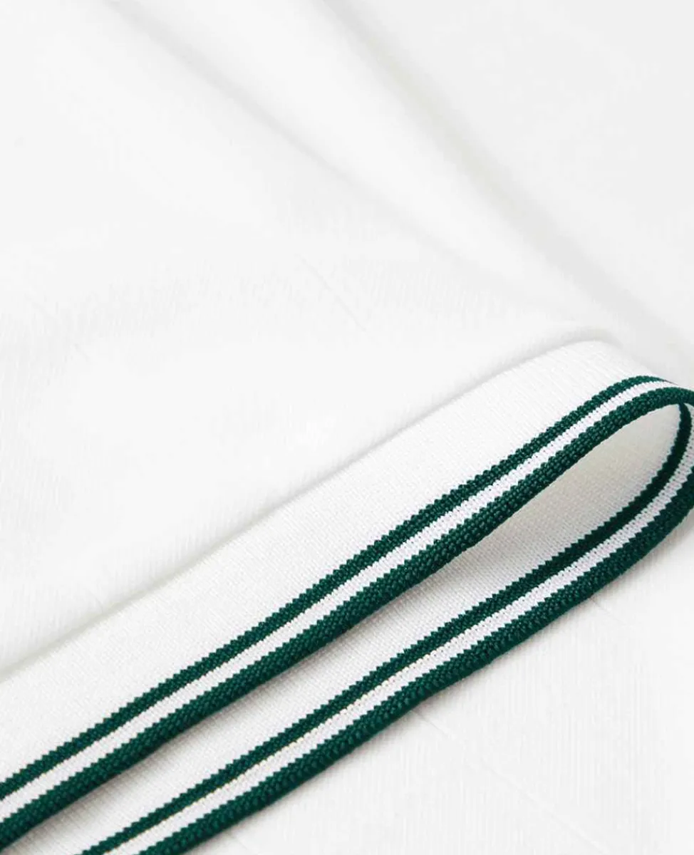 Wimbledon Sport*Mens Square Performance T-Shirt - White