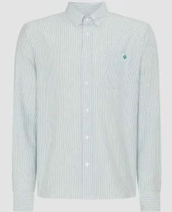 Wimbledon Tops & T-Shirts*Mens Stripe Shirt - Green