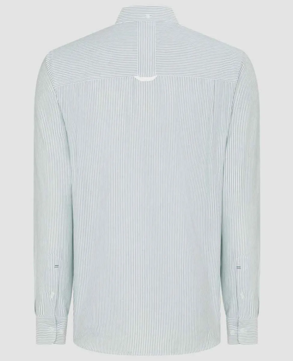 Wimbledon Tops & T-Shirts*Mens Stripe Shirt - Green
