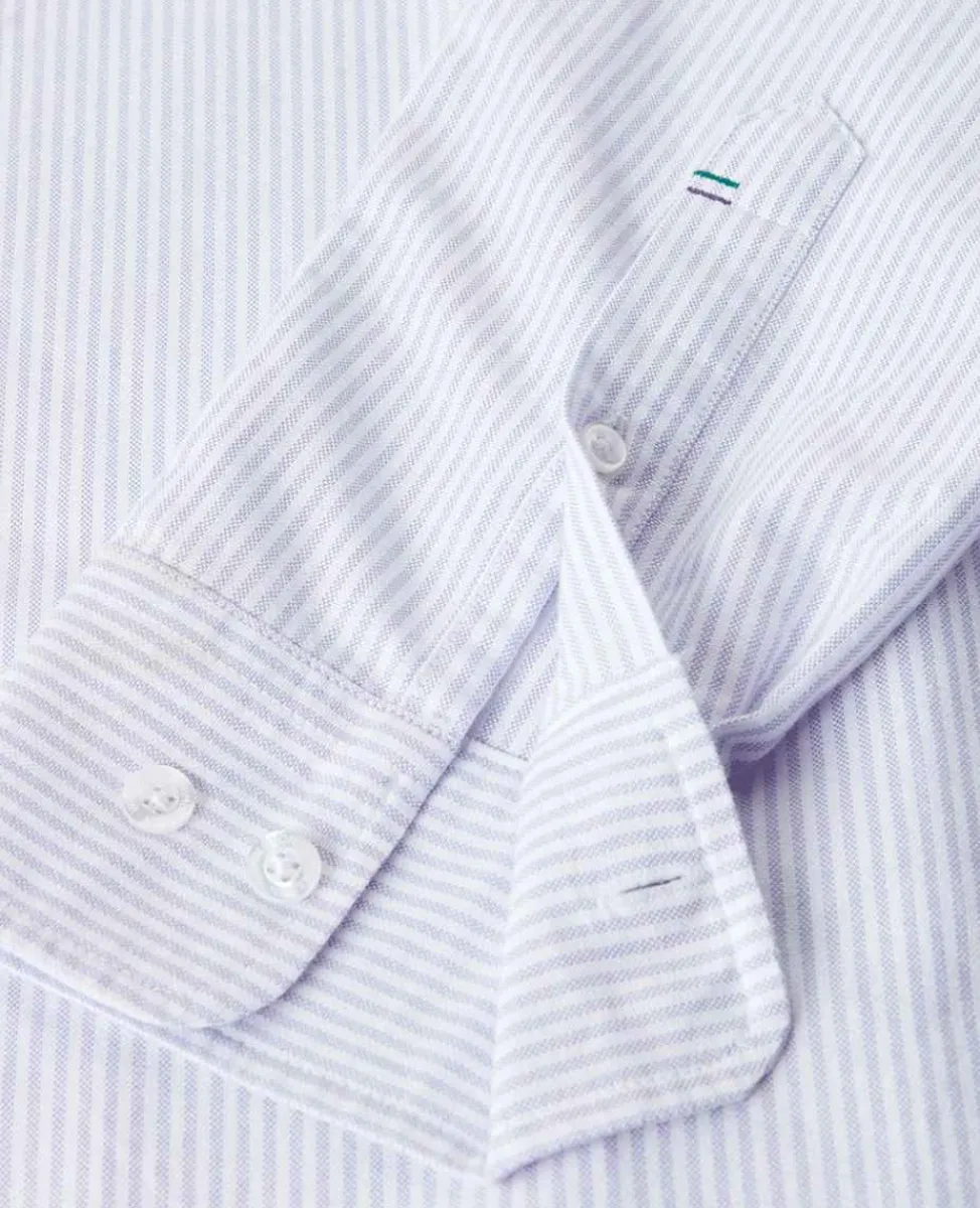 Wimbledon Tops & T-Shirts*Mens Stripe Shirt - Lilac