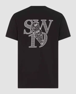 Wimbledon Tops & T-Shirts*Mens Sw19 Print T-Shirt - Black