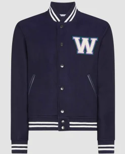 Wimbledon Outerwear*Mens Varsity Jacket - Navy