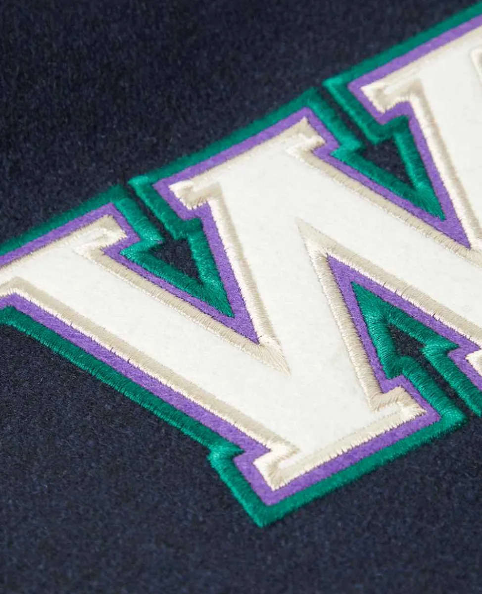 Wimbledon Outerwear*Mens Varsity Jacket - Navy