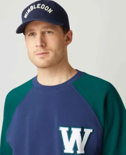 Wimbledon Sweatshirts*Mens Varsity Sweatshirt - Navy