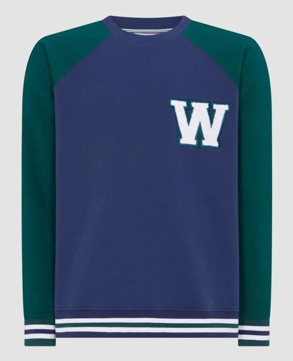 Wimbledon Sweatshirts*Mens Varsity Sweatshirt - Navy