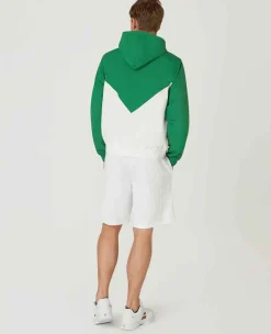 Wimbledon Sport*Mens Windbreaker Jacket - Green & White