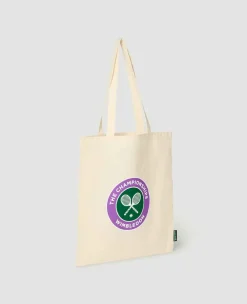 Wimbledon Shoppers*Organic Cotton Shopper Tote With Championships Logo - Natural