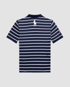 Ralph Lauren Sport*Polo Ball Boy Striped Polo Shirt - Navy