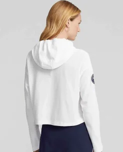 Ralph Lauren Polo Ralph Lauren*Polo Cropped Mesh Hooded Tee - White