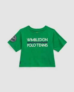 Ralph Lauren Tops & T-Shirts*Polo Kids Jersey Boxy Graphic Tee - Green