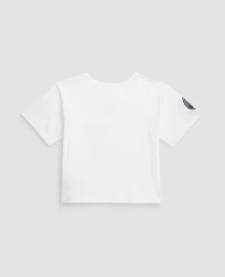 Ralph Lauren Tops & T-Shirts*Polo Kids Jersey Boxy Graphic Tee - White