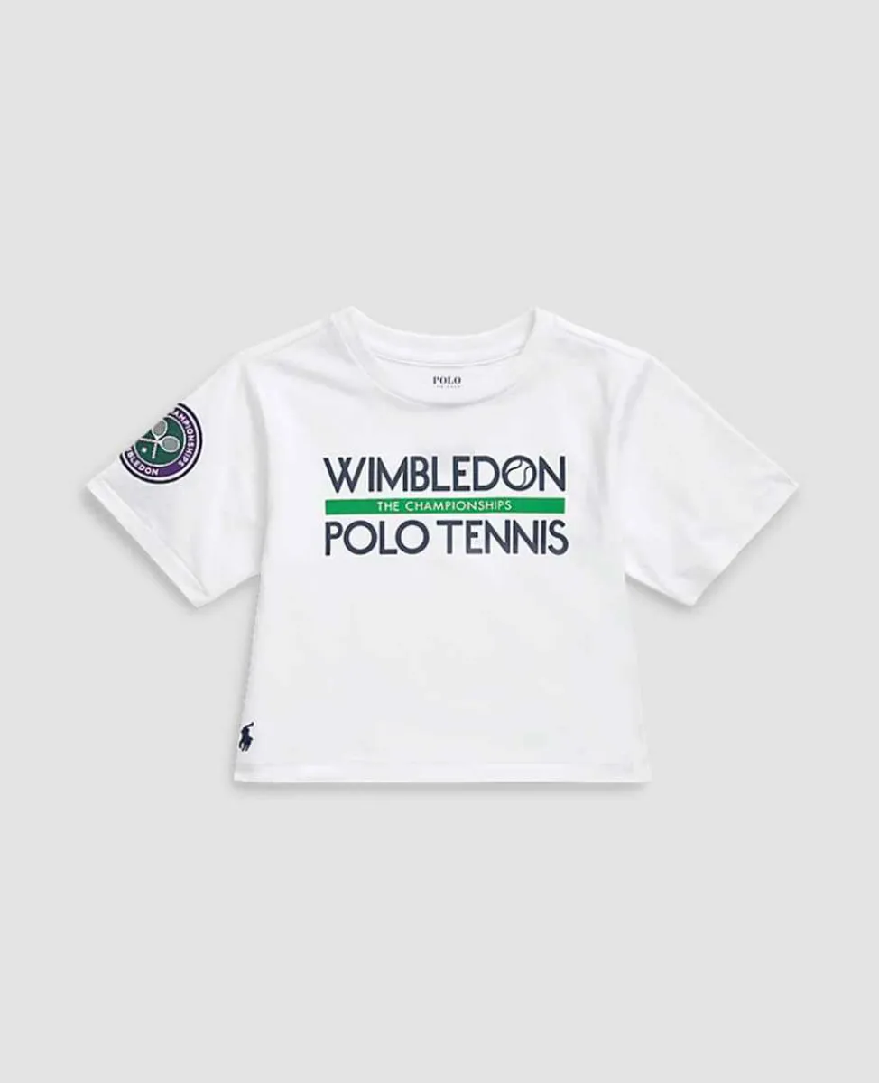Ralph Lauren Tops & T-Shirts*Polo Kids Jersey Boxy Graphic Tee - White
