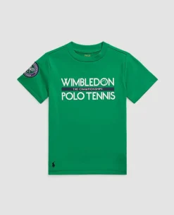 Ralph Lauren Tops & T-Shirts*Polo Kids Performance Jersey Graphic Tee - Green