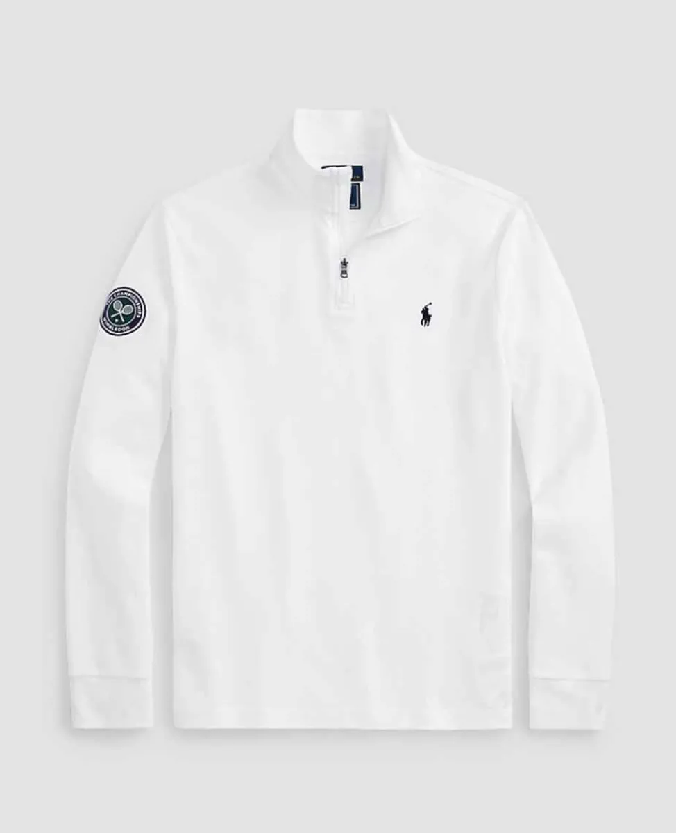 Ralph Lauren Polo Ralph Lauren*Polo Men's Clarus Quarter-Zip Pullover - White