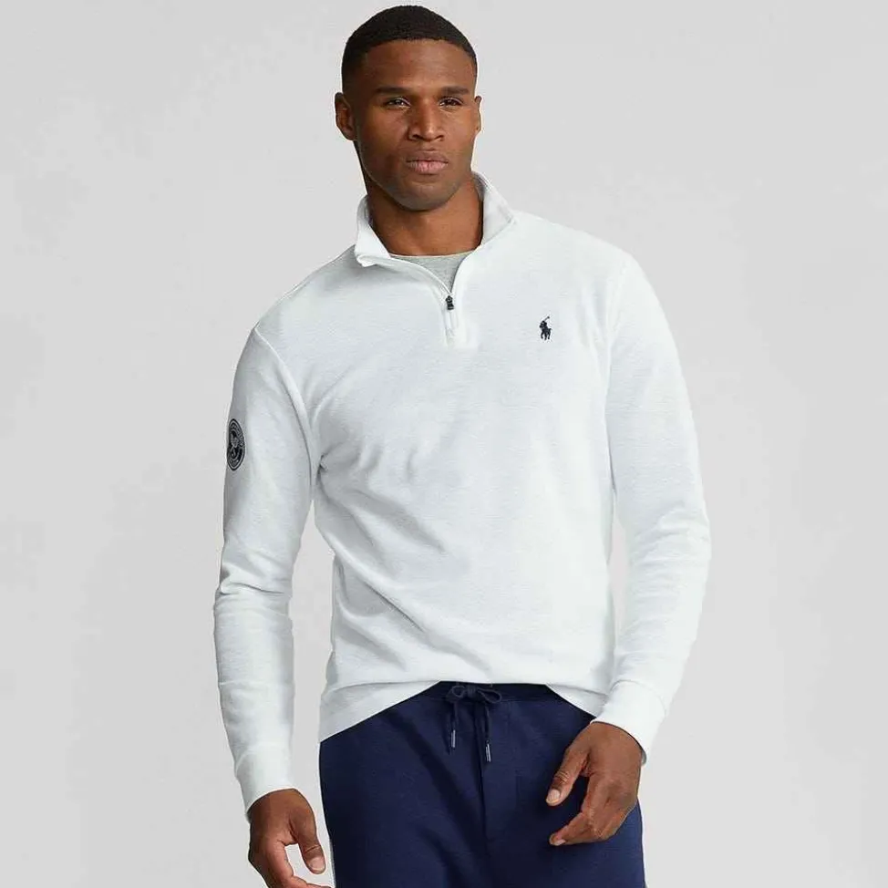 Ralph Lauren Polo Ralph Lauren*Polo Men's Clarus Quarter-Zip Pullover - White