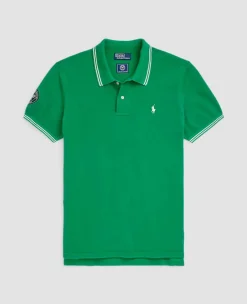 Ralph Lauren Polo Ralph Lauren*Polo Men's Cotton Polo-Collar Sweater - Green