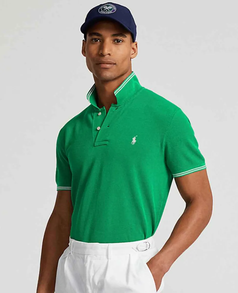 Ralph Lauren Polo Ralph Lauren*Polo Men's Cotton Polo-Collar Sweater - Green