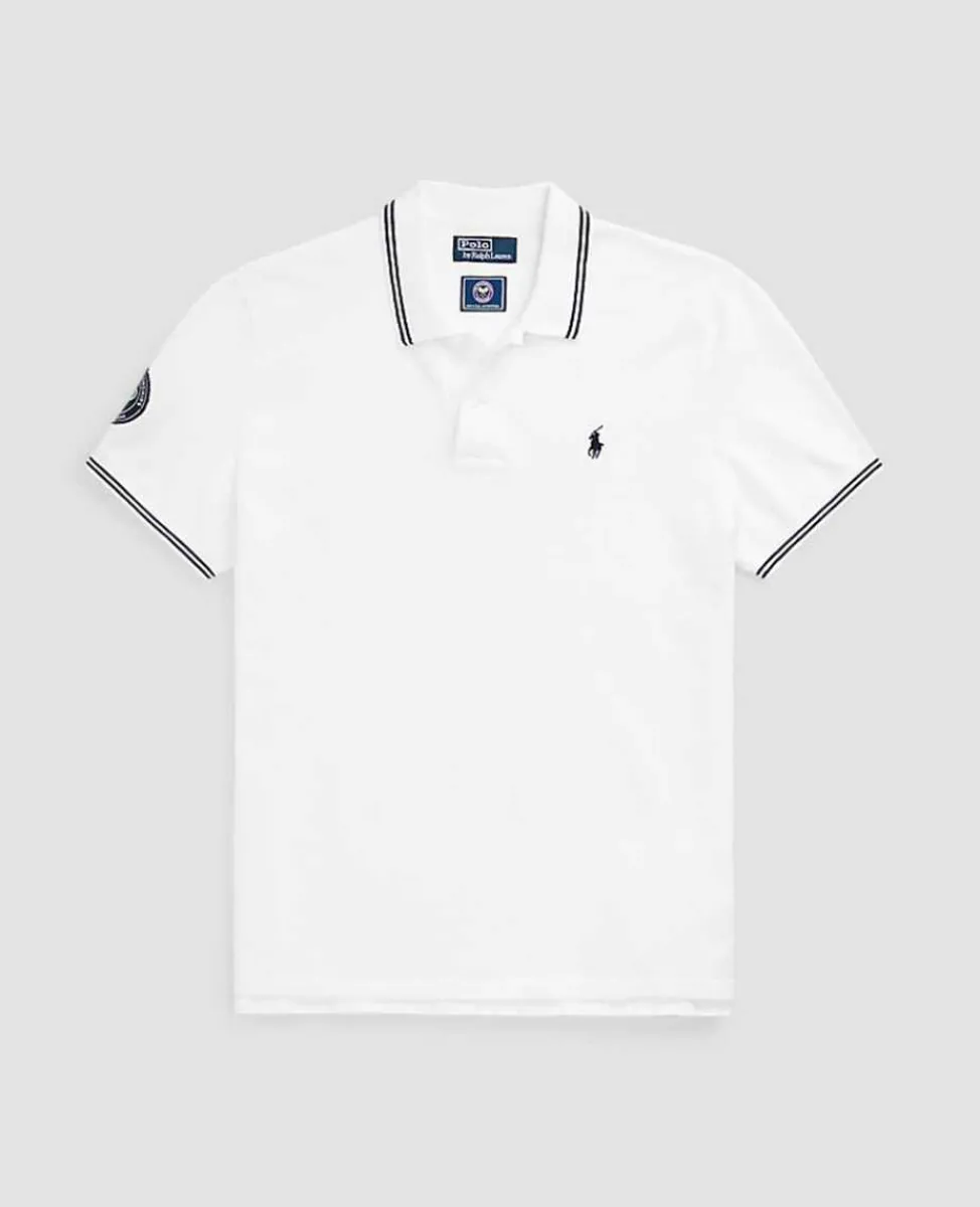 Ralph Lauren Polo Ralph Lauren*Polo Men's Cotton Polo-Collar Sweater - White