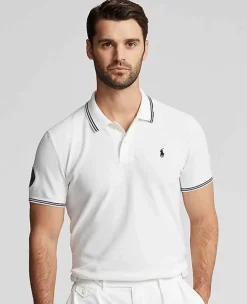 Ralph Lauren Polo Ralph Lauren*Polo Men's Cotton Polo-Collar Sweater - White