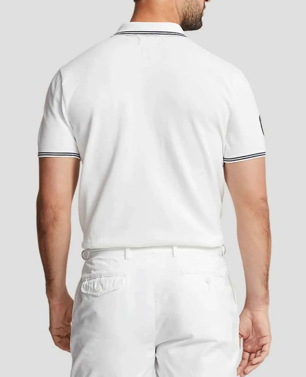 Ralph Lauren Polo Ralph Lauren*Polo Men's Cotton Polo-Collar Sweater - White