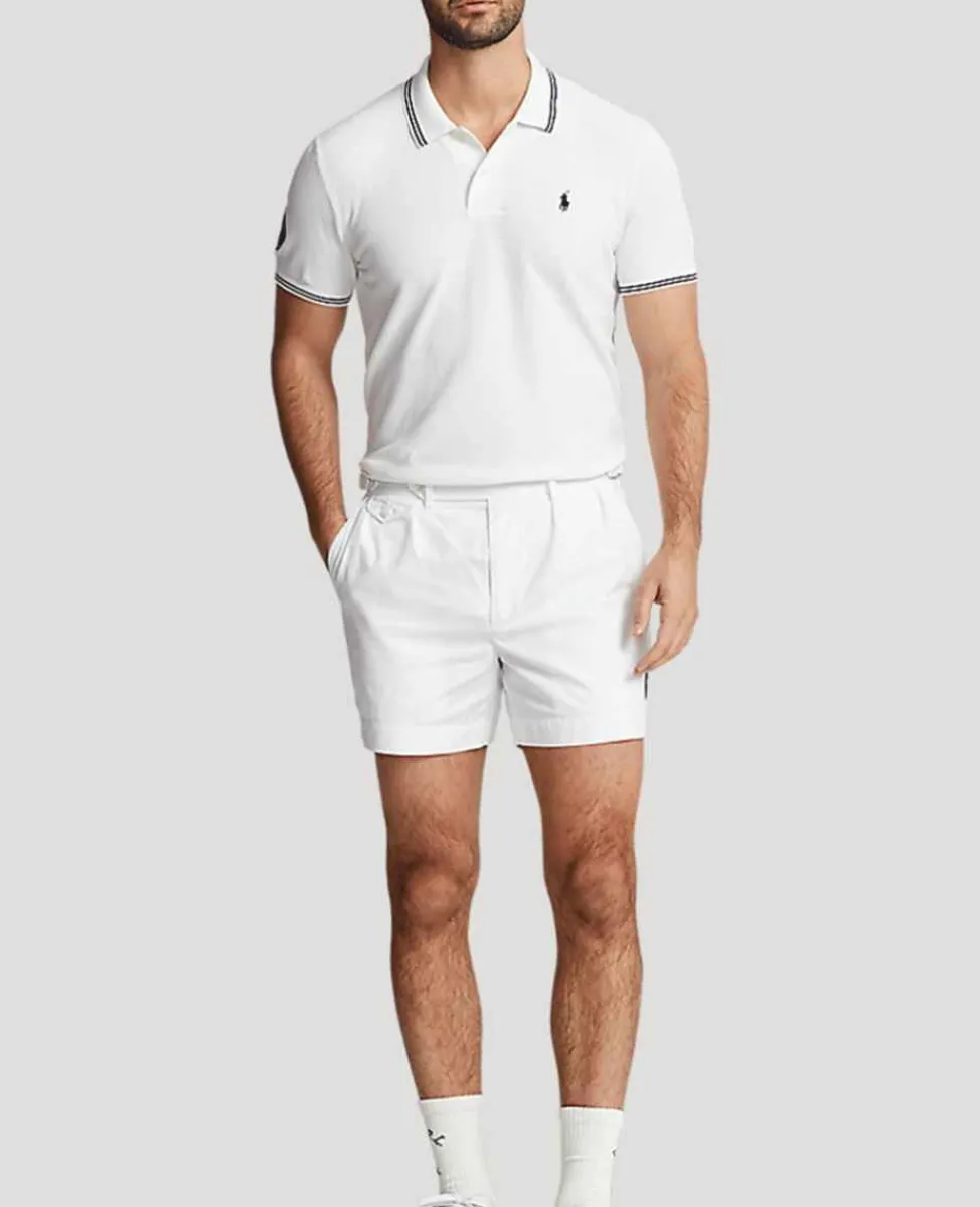 Ralph Lauren Polo Ralph Lauren*Polo Men's Cotton Polo-Collar Sweater - White