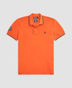 Ralph Lauren Polo Ralph Lauren*Polo Men's Cotton Polo-Collar Sweater - Orange