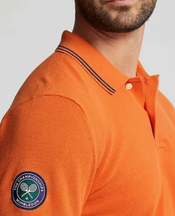 Ralph Lauren Polo Ralph Lauren*Polo Men's Cotton Polo-Collar Sweater - Orange