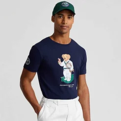 Ralph Lauren Polo Ralph Lauren*Polo Men's Custom Slim Fit Bear T-Shirt - Navy