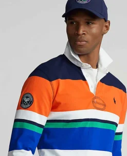 Ralph Lauren Polo Ralph Lauren*Polo Men's Custom Slim Fit Rugby Shirt - Multi