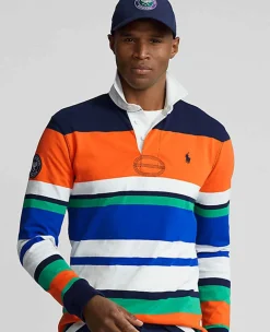 Ralph Lauren Polo Ralph Lauren*Polo Men's Custom Slim Fit Rugby Shirt - Multi