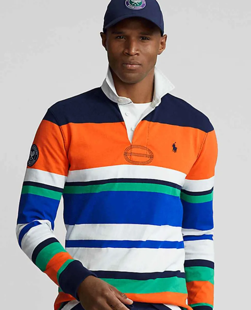 Ralph Lauren Polo Ralph Lauren*Polo Men's Custom Slim Fit Rugby Shirt - Multi