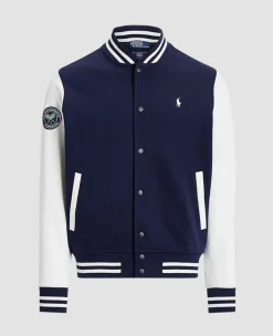 Ralph Lauren Outerwear*Polo Men's Double-Knit Baseball Jacket - Navy