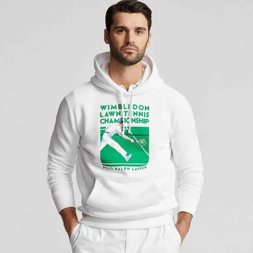 Ralph Lauren Polo Ralph Lauren*Polo Men's Fleece Graphic Hoodie - White