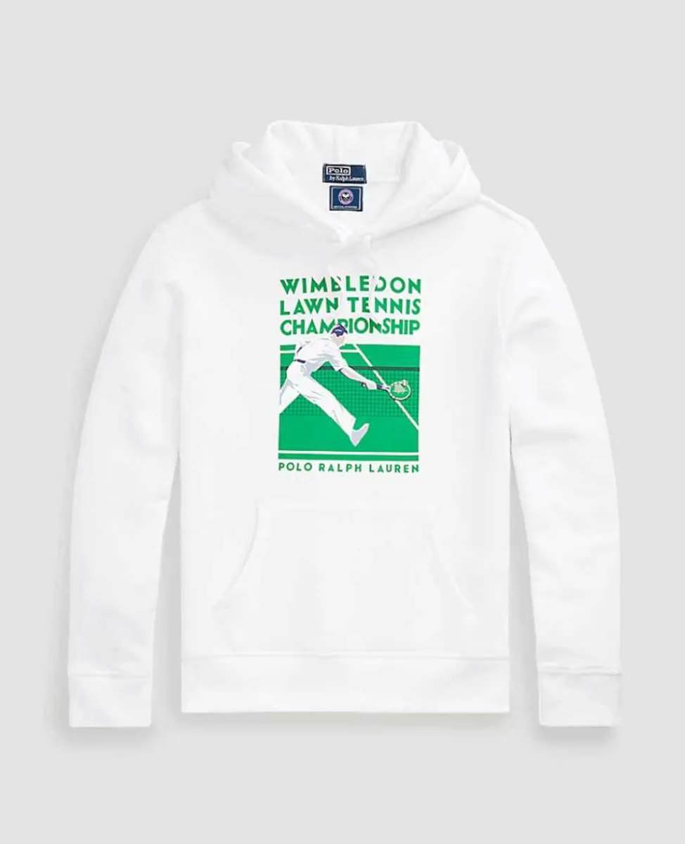 Ralph Lauren Polo Ralph Lauren*Polo Men's Fleece Graphic Hoodie - White
