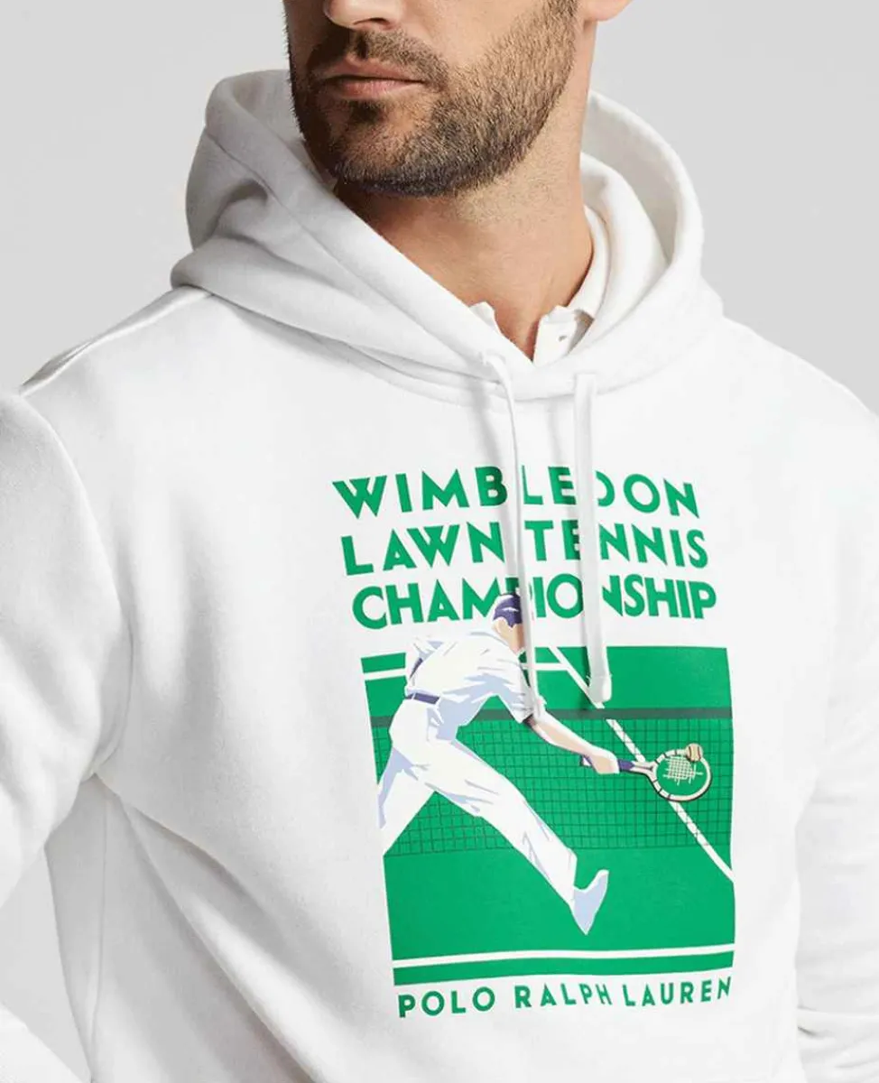 Ralph Lauren Polo Ralph Lauren*Polo Men's Fleece Graphic Hoodie - White