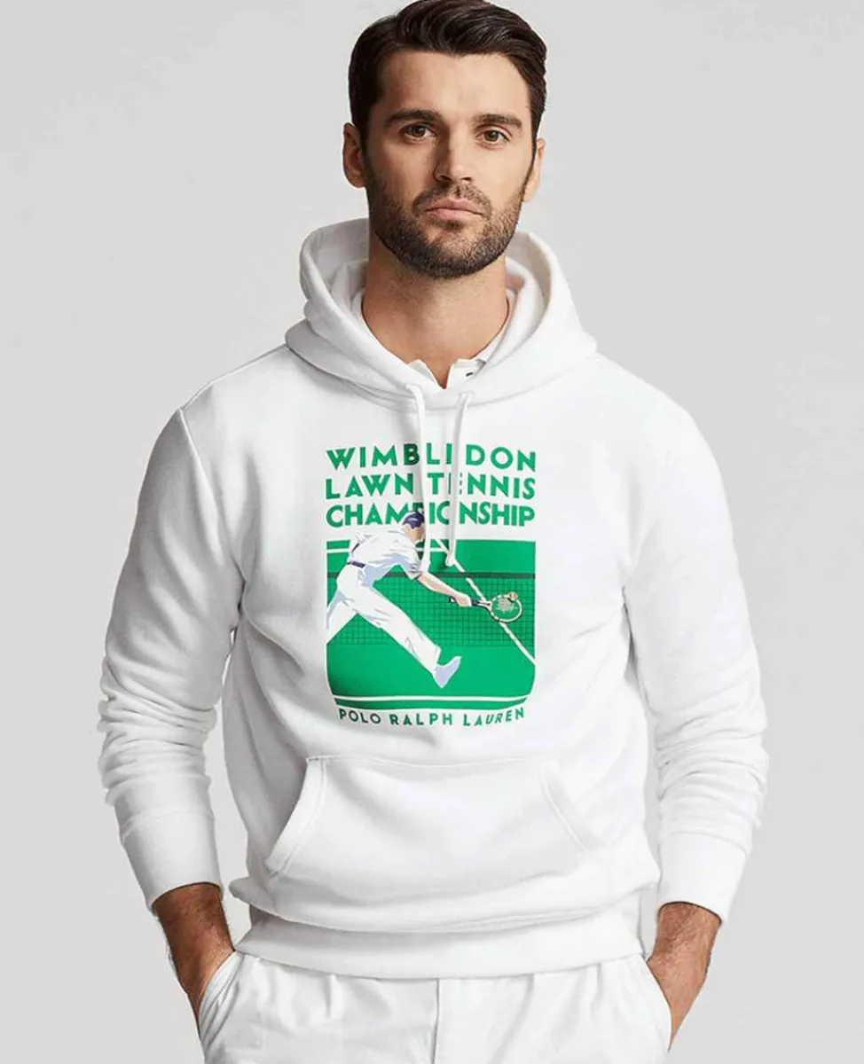 Ralph Lauren Polo Ralph Lauren*Polo Men's Fleece Graphic Hoodie - White