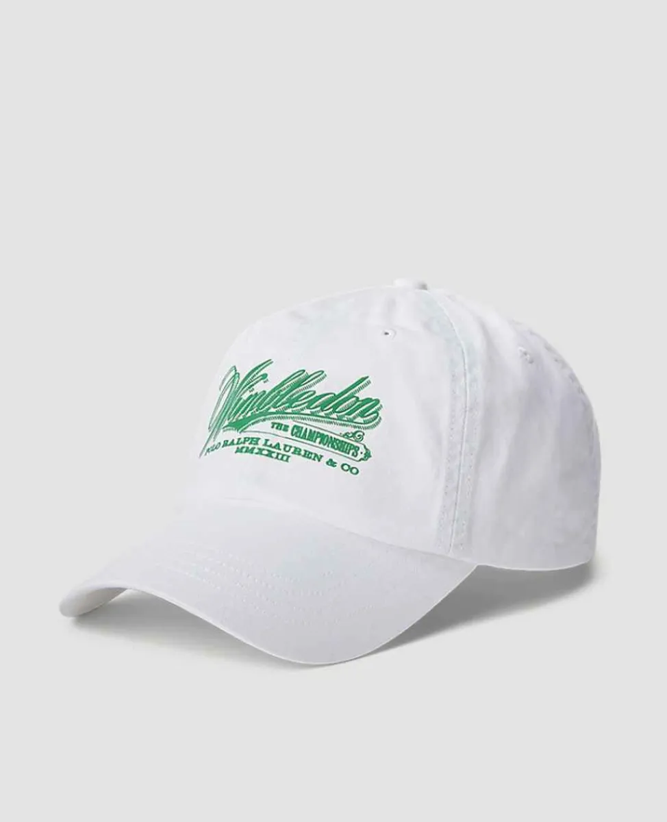 Ralph Lauren Headwear*Polo Wimbledon Cap - White & Green
