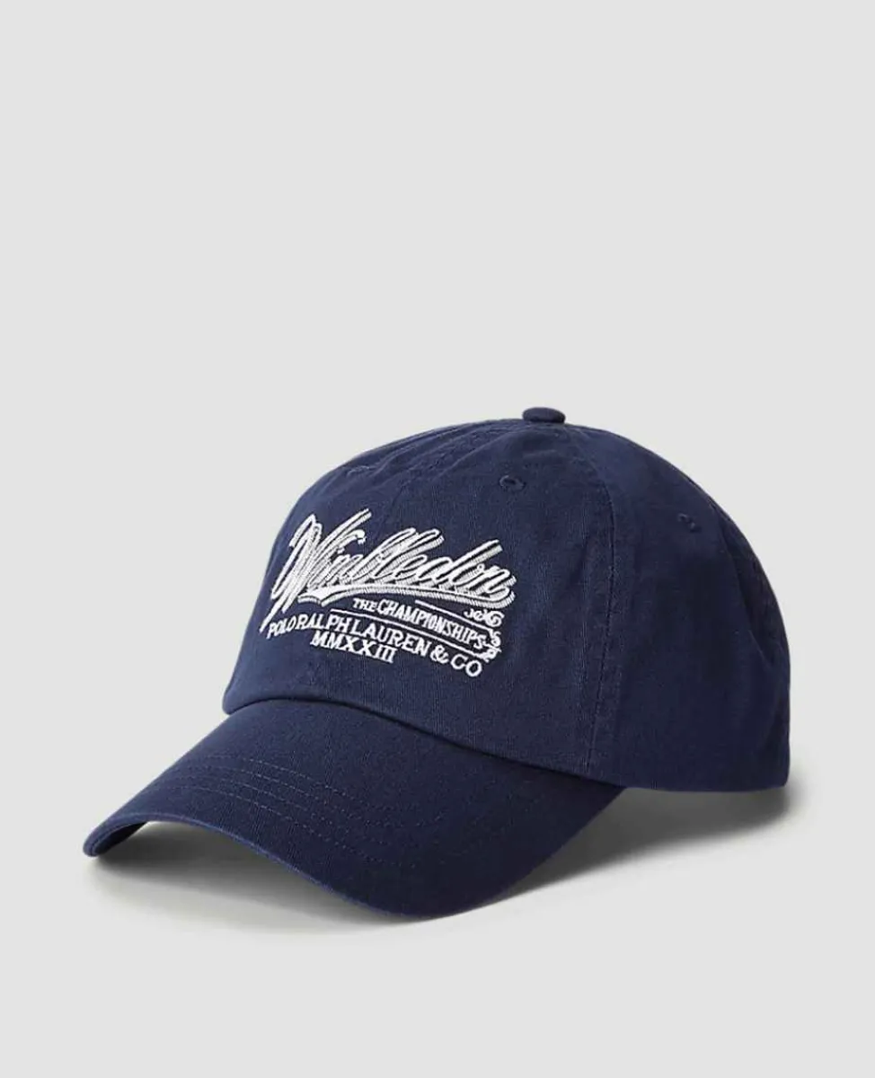 Ralph Lauren Headwear*Polo Wimbledon Cap - Navy & White