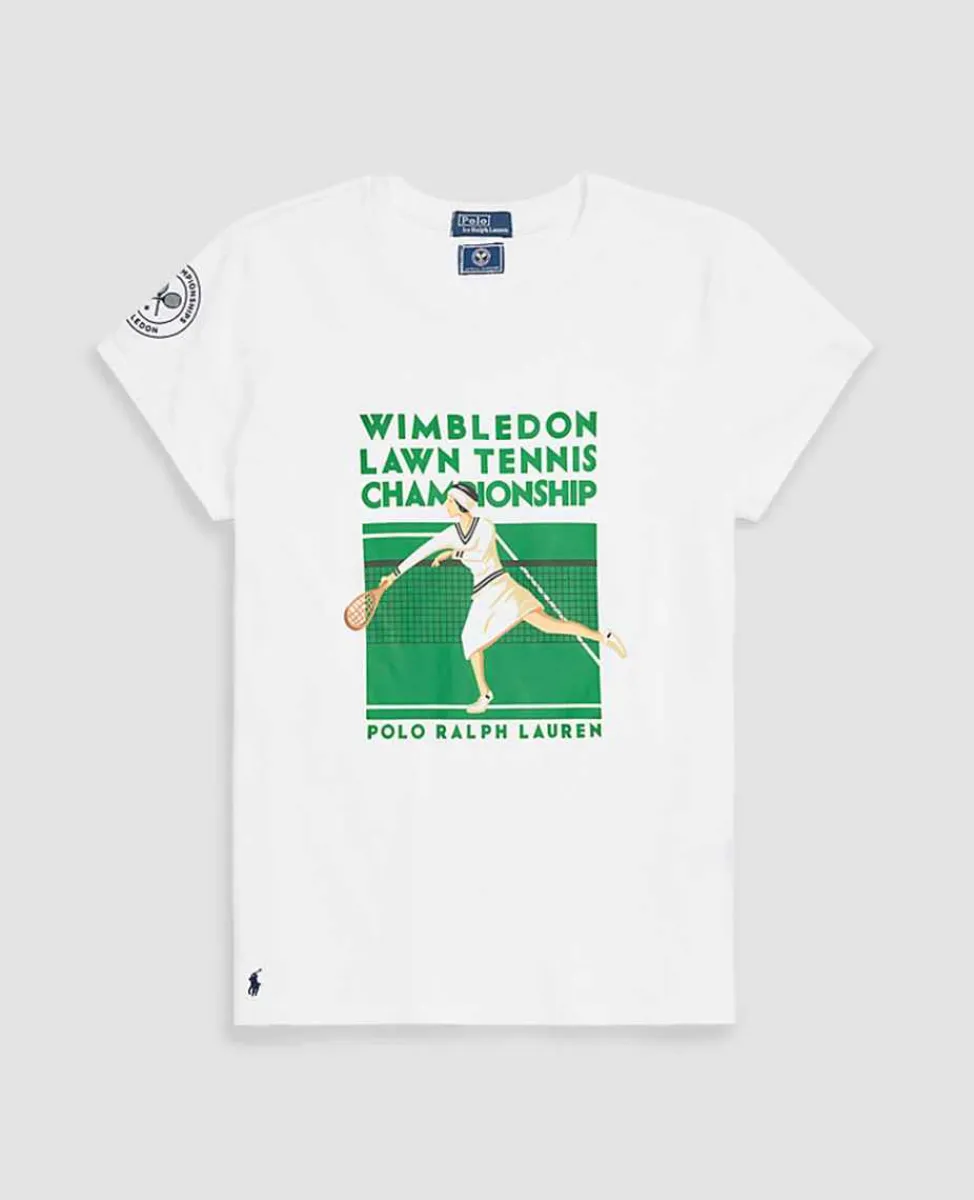 Ralph Lauren Polo Ralph Lauren*Polo Women's Graphic Jersey Tee - Tennis Player