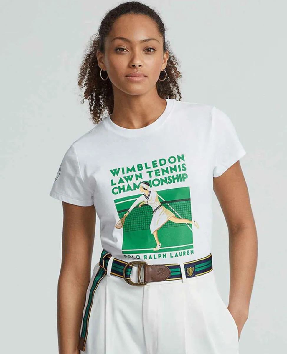 Ralph Lauren Polo Ralph Lauren*Polo Women's Graphic Jersey Tee - Tennis Player
