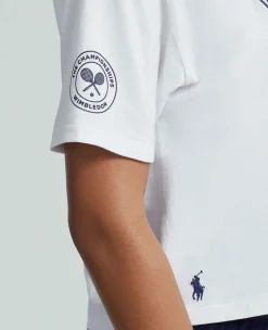Ralph Lauren Polo Ralph Lauren*Polo Women's Cropped Graphic Jersey Tee - White