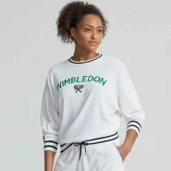 Ralph Lauren Polo Ralph Lauren*Polo Women's Embroidered Terry Sweatshirt - White